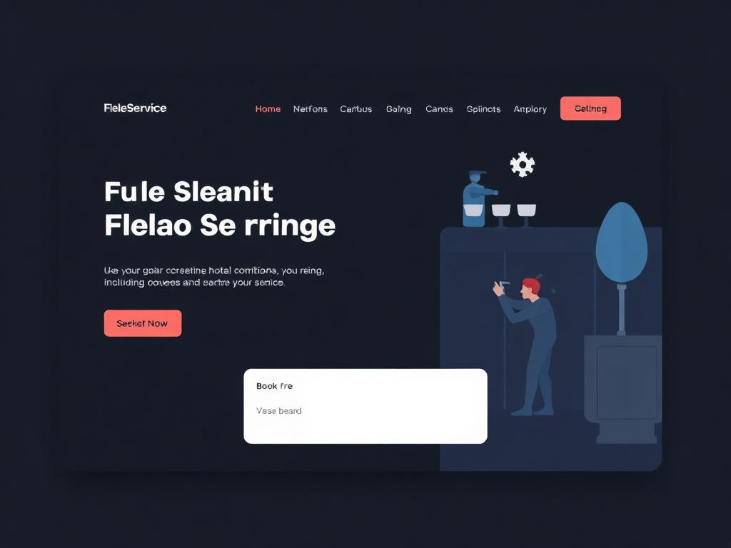 Parashikim i dizajnit të uebfaqes FlexService Pro